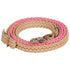 Ezy Ride Laced Contest Rein - Hot Pink