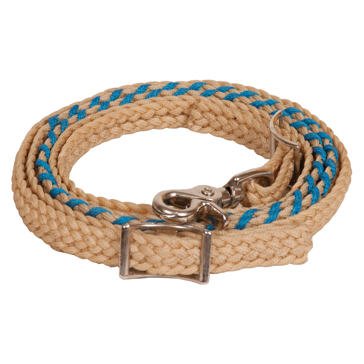 Ezy Ride Laced Contest Rein - Turquoise