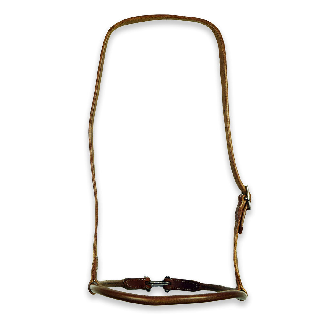 Ezy Ride Noseband Rolled Leather - Natural