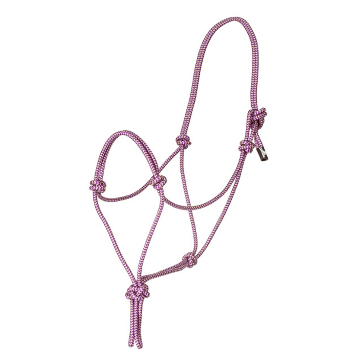 Ezy Ride Premium Nylon Rope Halter - Purple Silver