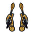Ezy Ride Spur Strap Cowboy Shaped with Stamping and Turquiose Dots Two Tone