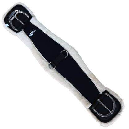 Ezy Ride Western Girth Anatomical Deluxe Fleece - Black
