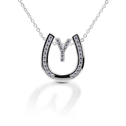 Kelly Herd Personalised Initial Horseshoe Necklace