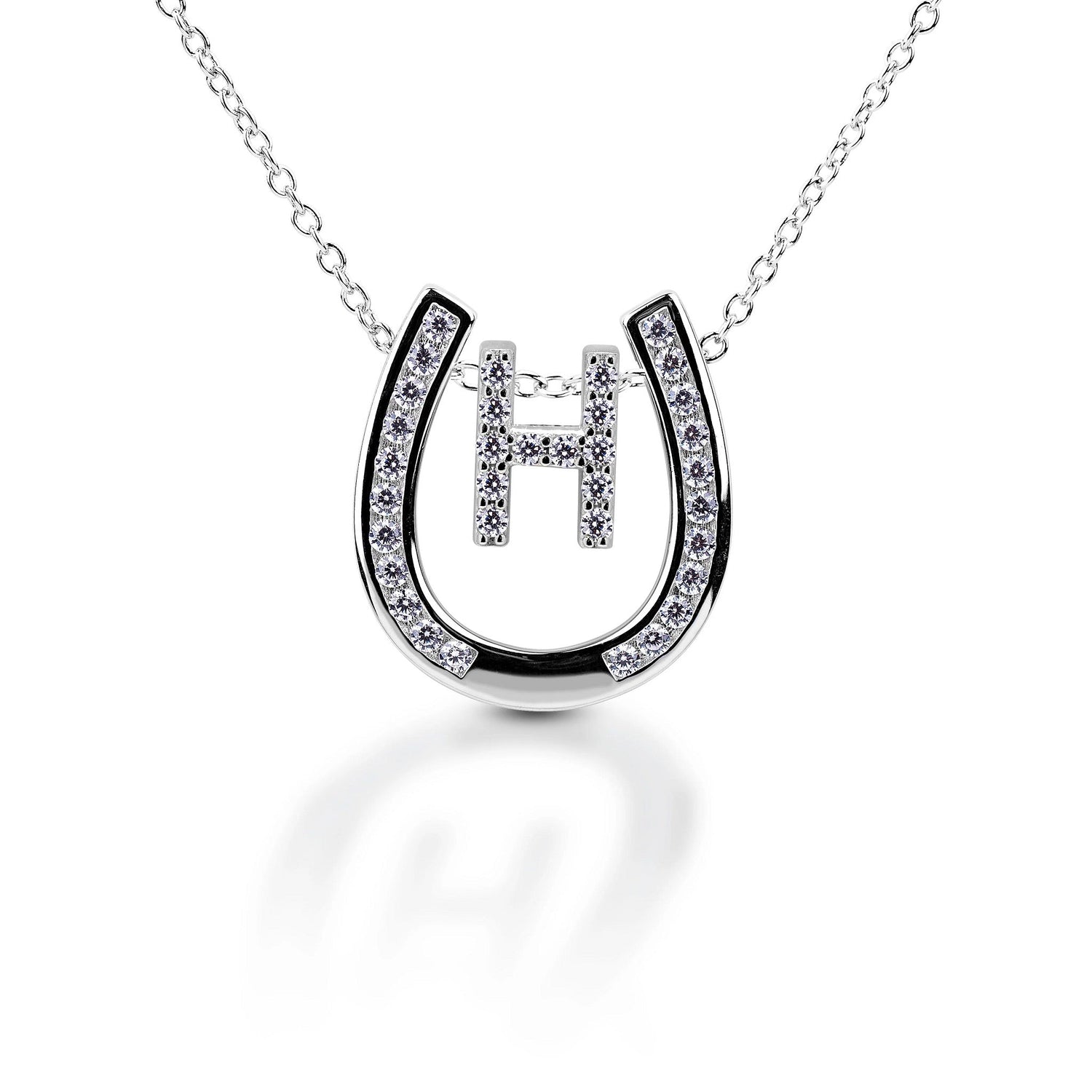 Kelly Herd Personalised Initial Horseshoe Necklace