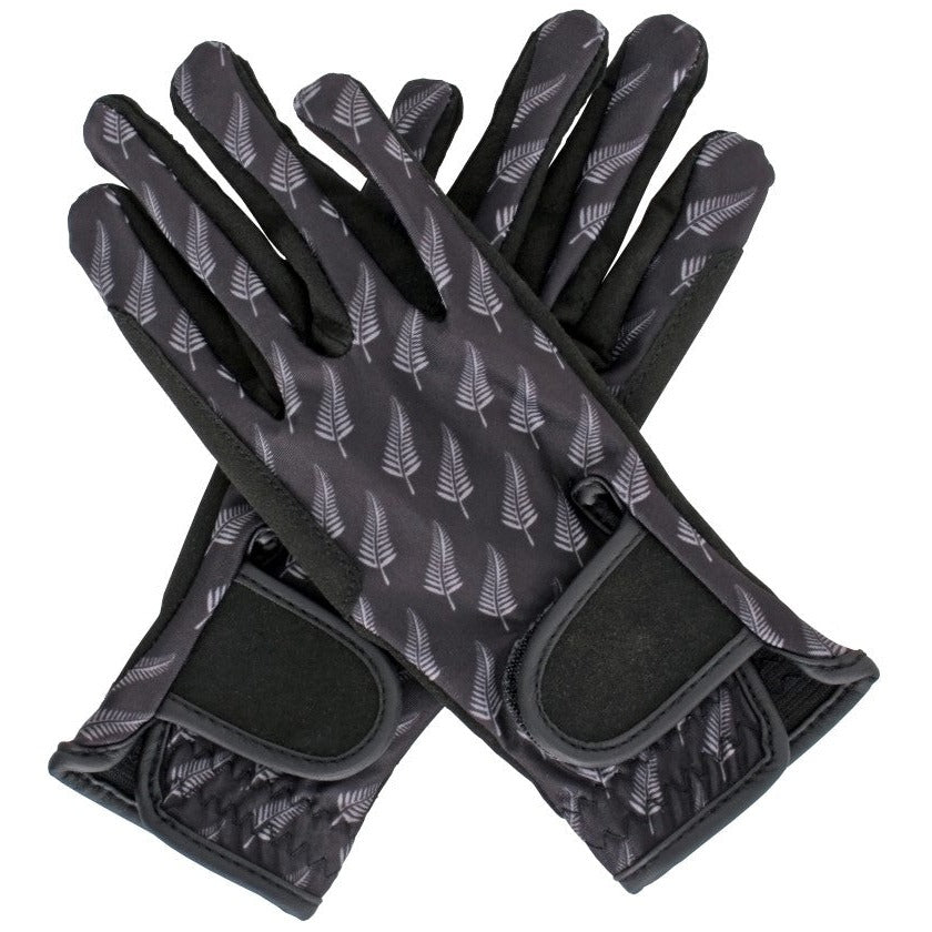 Flair Amara Lycra Riding Gloves - Silver Fern