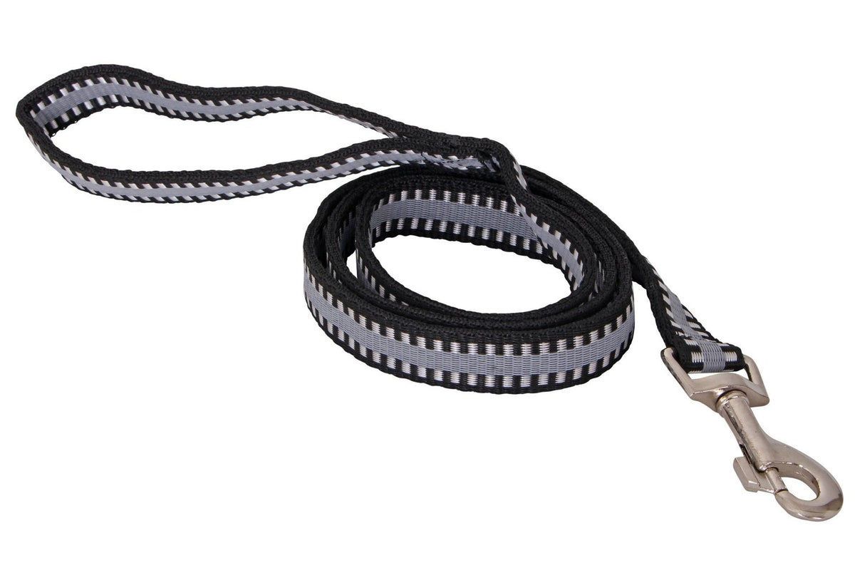FLAIR BUCK STITCH DOG LEAD - Black
