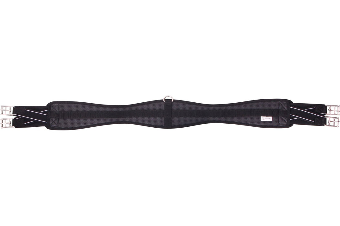 Flair Contoured Antigall Girth Double Expansion - Black