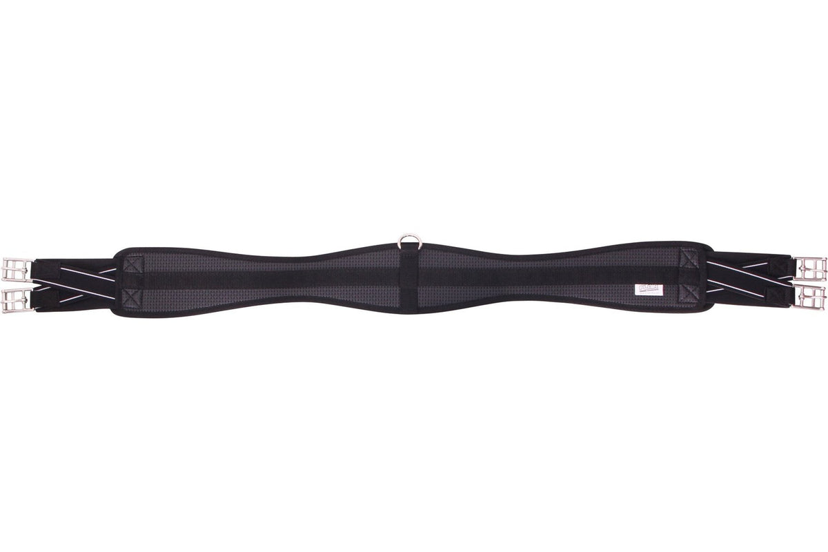 Flair Contoured Antigall Girth Double Expansion - Black