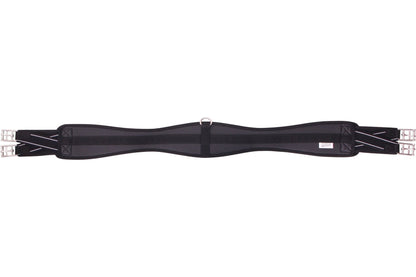 Flair Contoured Antigall Girth Double Expansion - Black