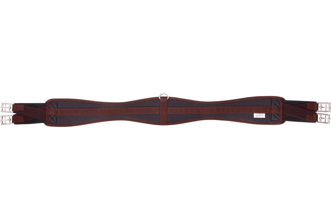Flair Contoured Antigall Girth Double Expansion - Brown