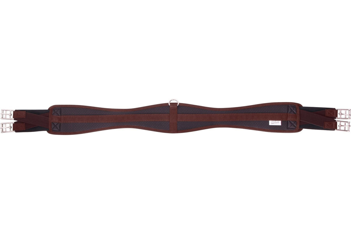 Flair Contoured Antigall Girth Double Expansion - Brown