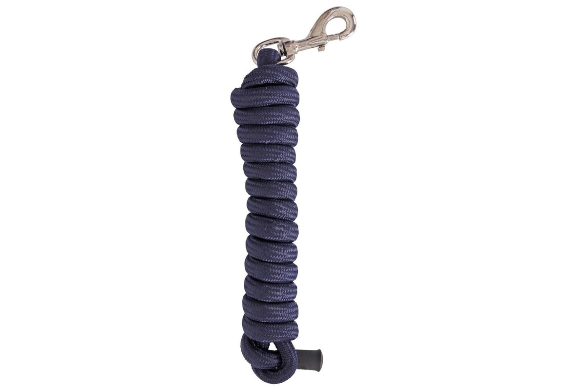 Flair Deluxe Nylon Horse Lead Rope - Navy