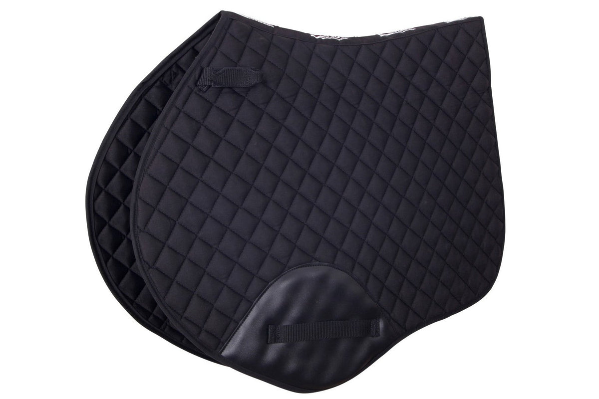Flair Diamond Quilt Jump Saddle Cloth - Black