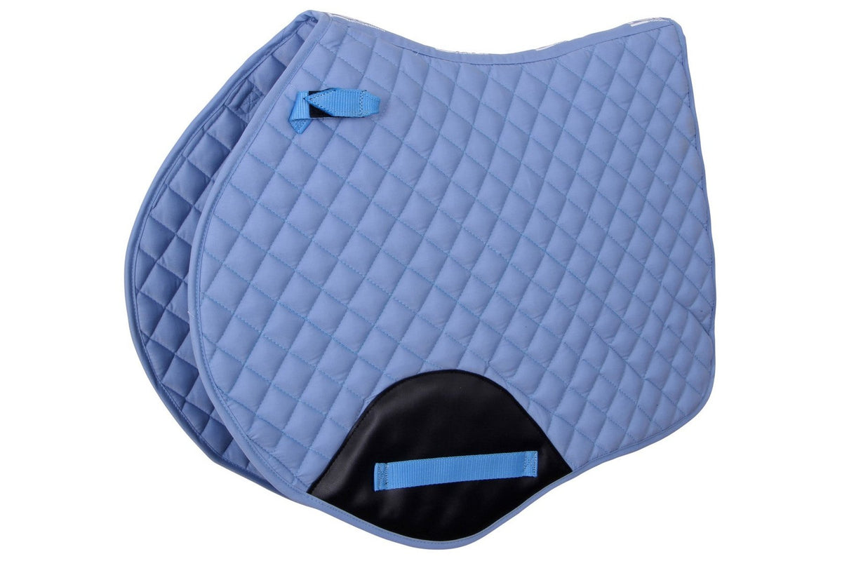 Flair Diamond Quilt Jump Saddle Cloth - Light Blue
