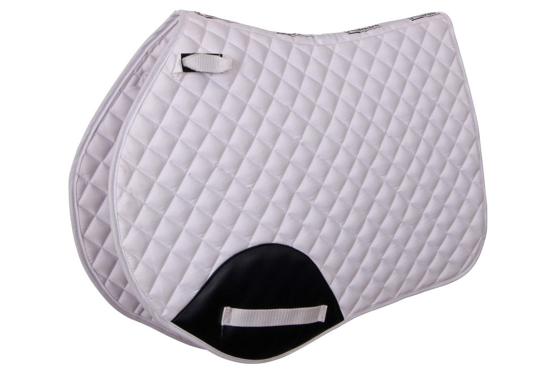 Flair Diamond Quilt Jump Saddle Cloth - White