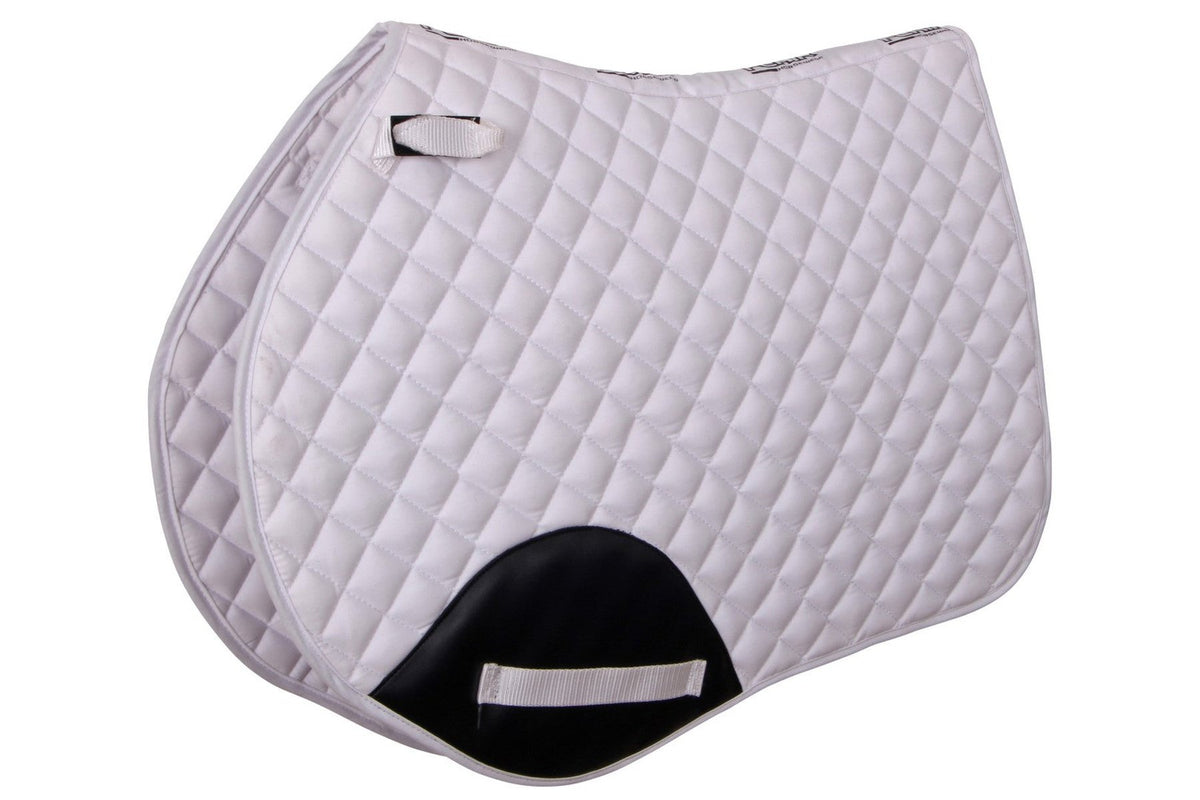Flair Diamond Quilt Jump Saddle Cloth - White