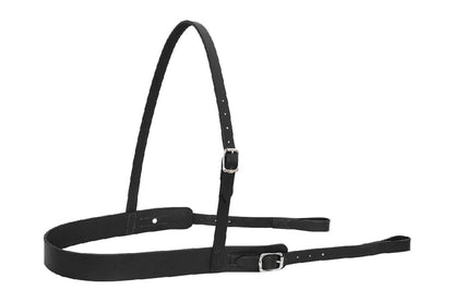 Flair Flat Leather Breastplate - Black