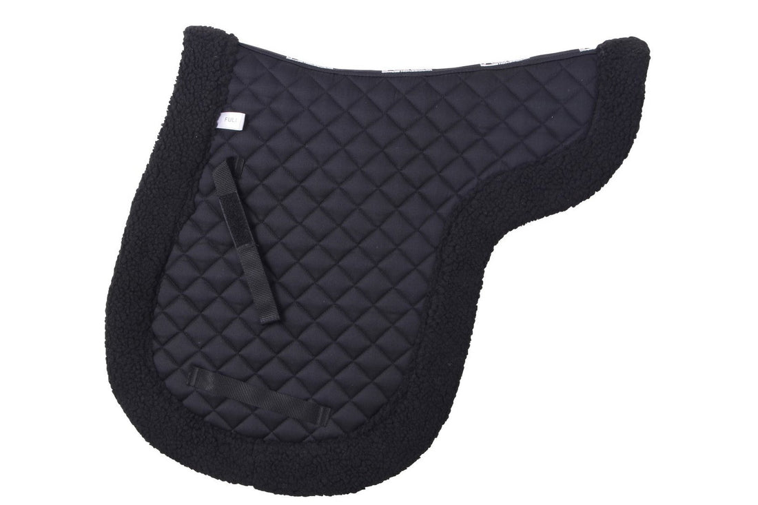 Flair Fleece Jumping Shapped Saddlecloth - Black