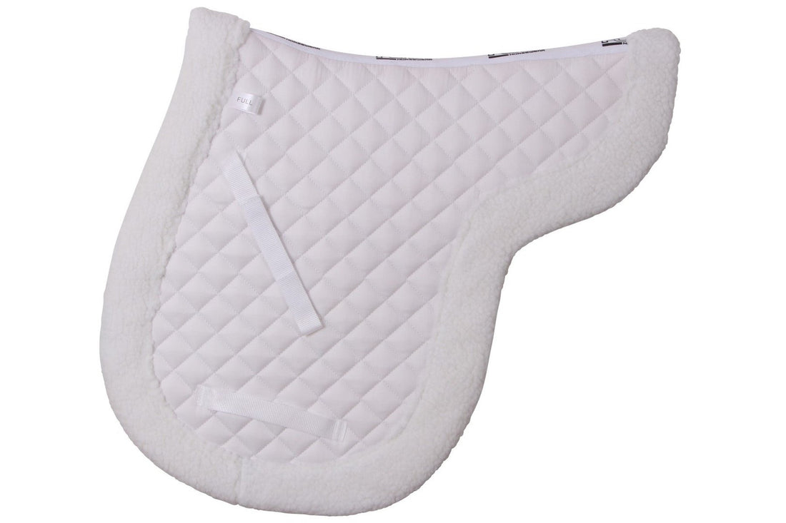 Flair Fleece Jumping Shapped Saddlecloth - White