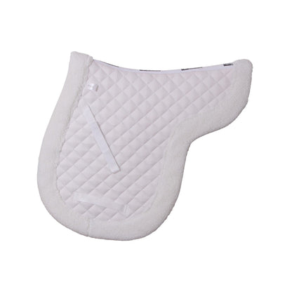 Flair Fleece Jumping Shapped Saddlecloth - White