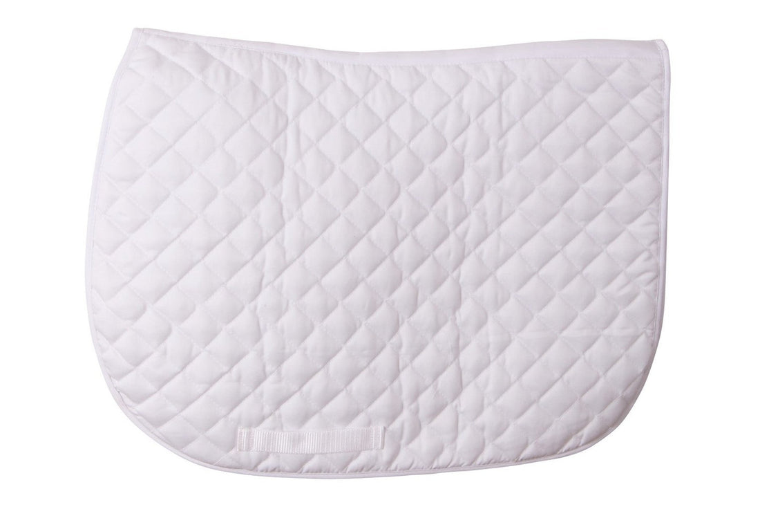 Flair GP Shaped Quilted Saddle Cloth - White