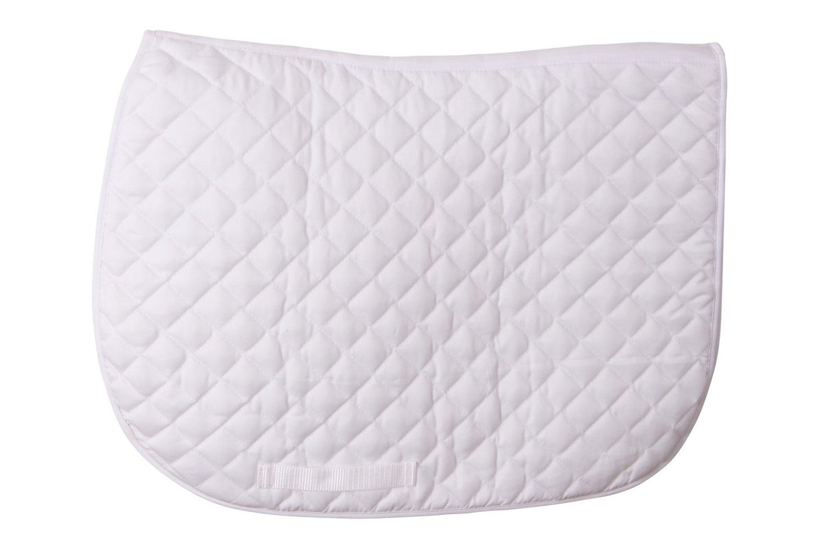 Flair GP Shaped Quilted Saddle Cloth - White