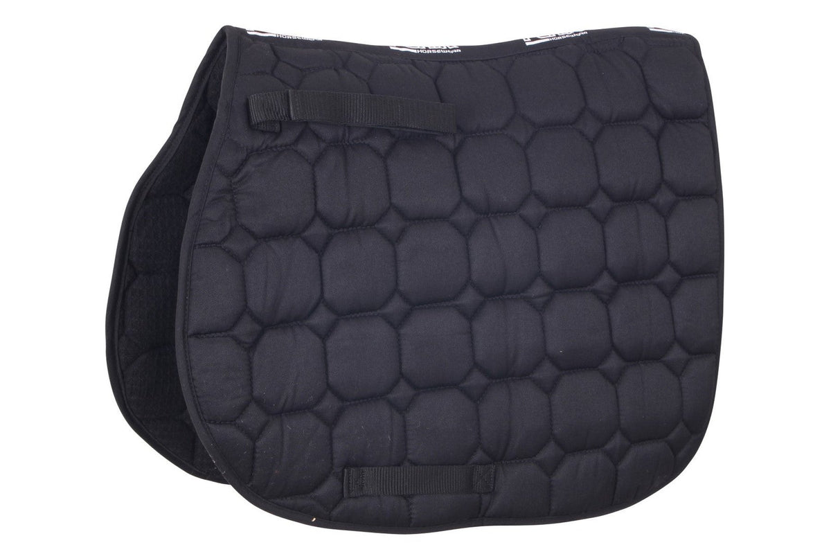 Flair Junior Square Quilt Saddle Cloth - Black