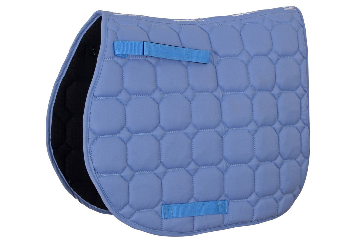 Flair Junior Square Quilt Saddle Cloth - Light Blue