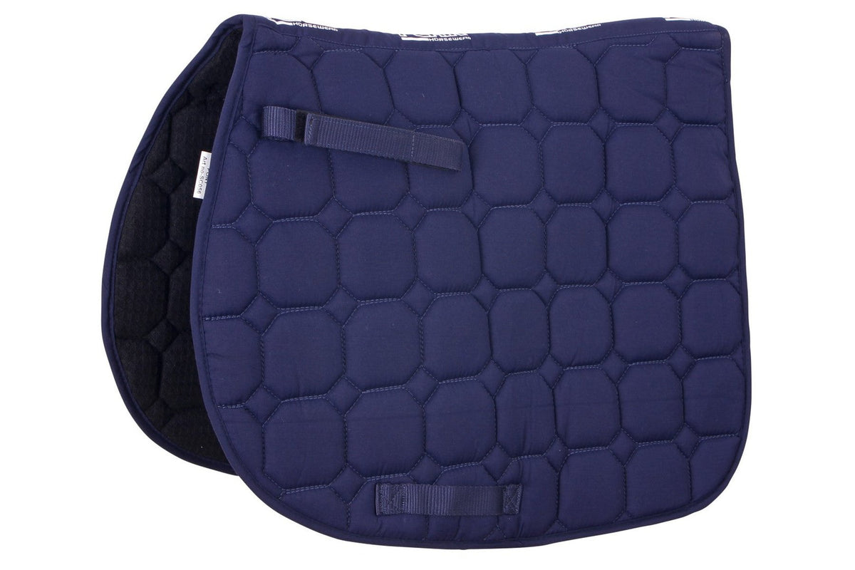 Flair Junior Square Quilt Saddle Cloth - Navy