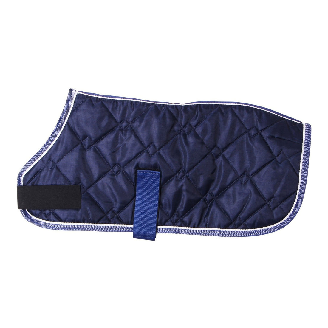 Flair Quilted Plush Fleece Dog Coat - Navy