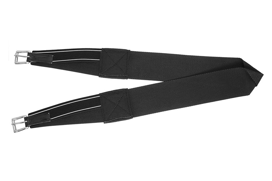 Flair Racewear Exercise Double Expanding Single Buckle Girth - Black