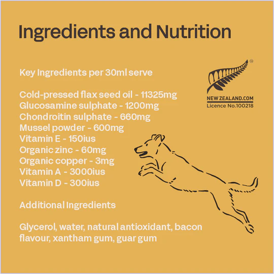 Fourflax Canine Bone &amp; Joint - Ingredients