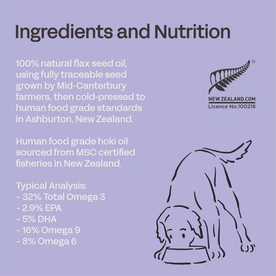 Fourflax Canine Brain &amp; Vision (Fish &amp; Flax Oil) - Ingredients
