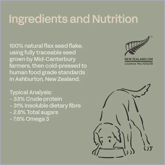 Fourflax Canine Flax Seed Flake - Ingredients