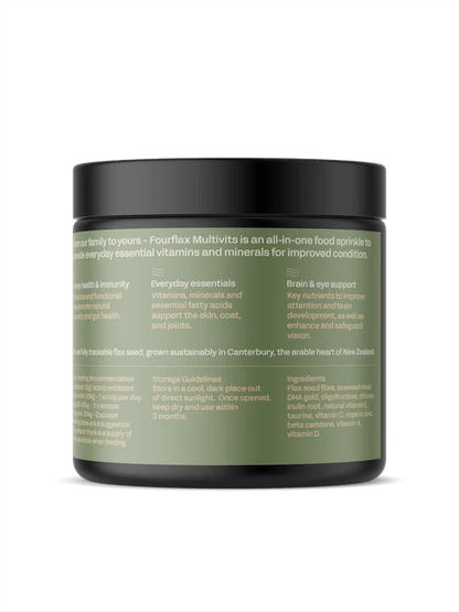 Fourflax Canine Multivits - 200g Right