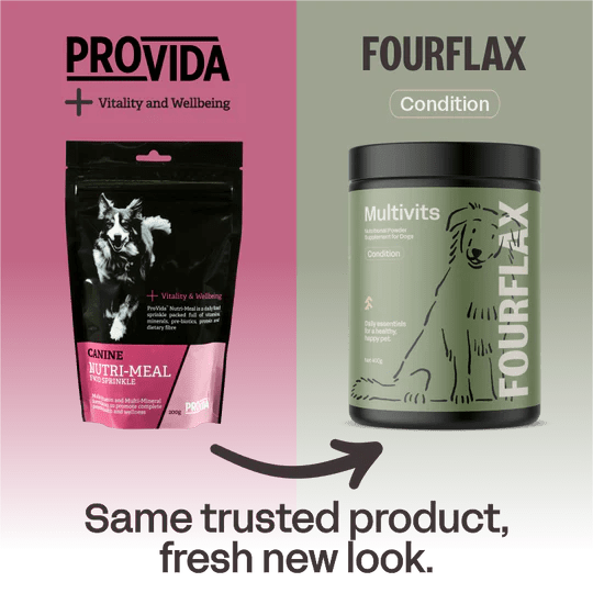 Fourflax Canine Multivits - Transition