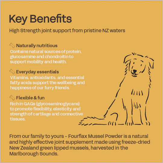 Fourflax Canine Mussel Powder - Benefits