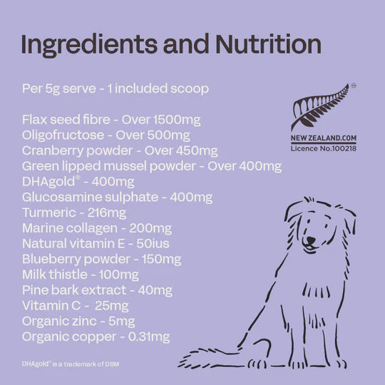 Fourflax Canine Senior - Ingredients