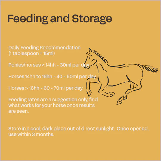 Fourflax Equine Bone &amp; Joint Oil - Feeding