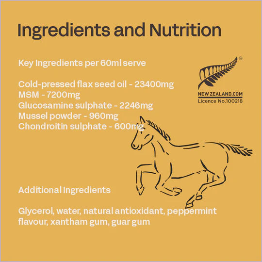 Fourflax Equine Bone &amp; Joint Oil - Ingredients