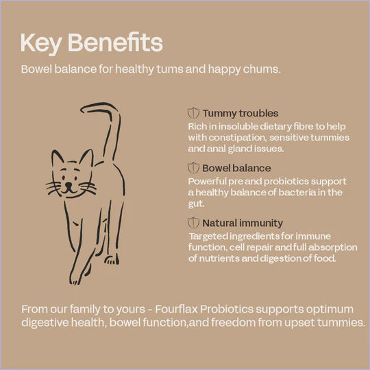 Fourflax Feline Probiotics - Benefits