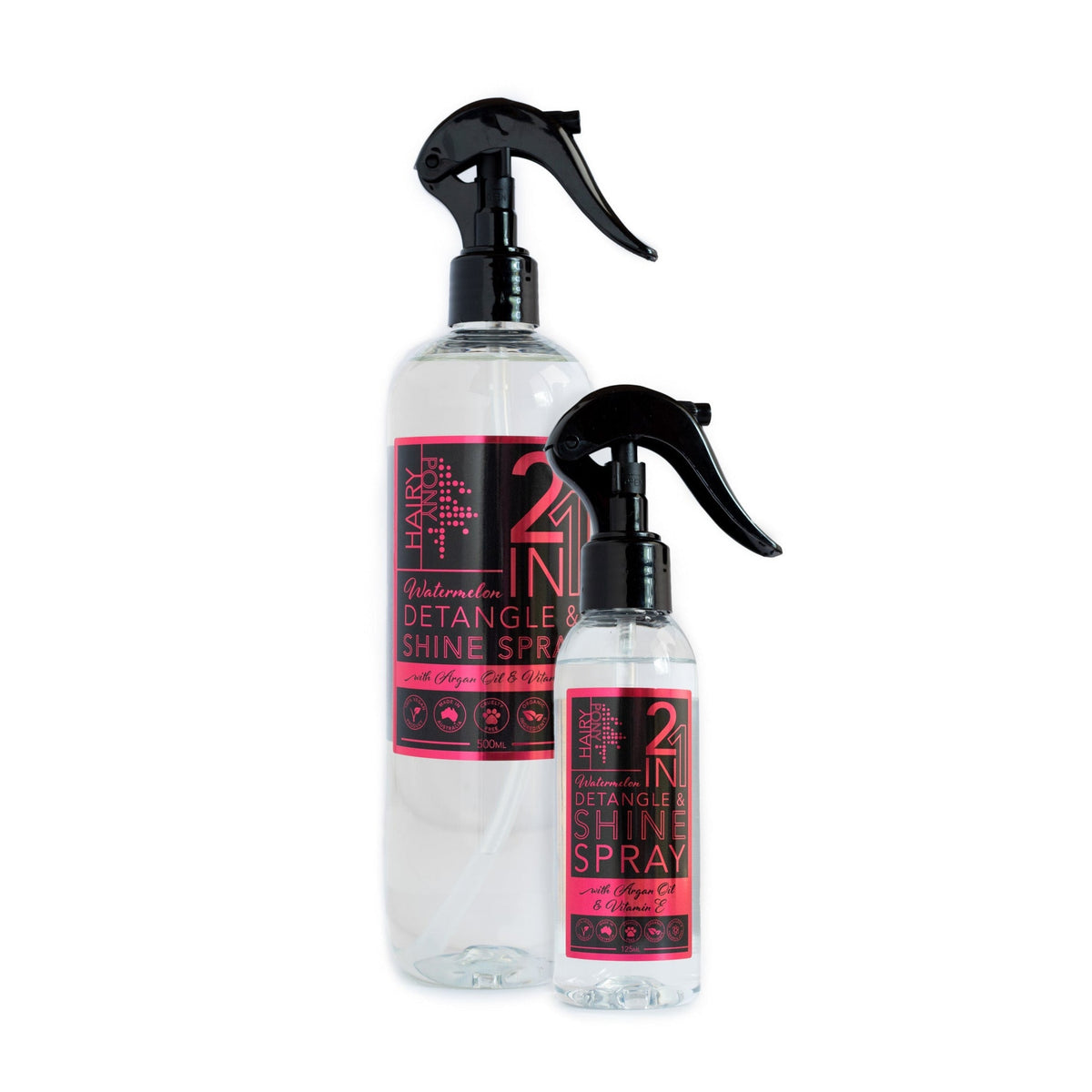 Hairy Pony 2 in 1 Detangle &amp; Shine Spray - Watermelon Duo