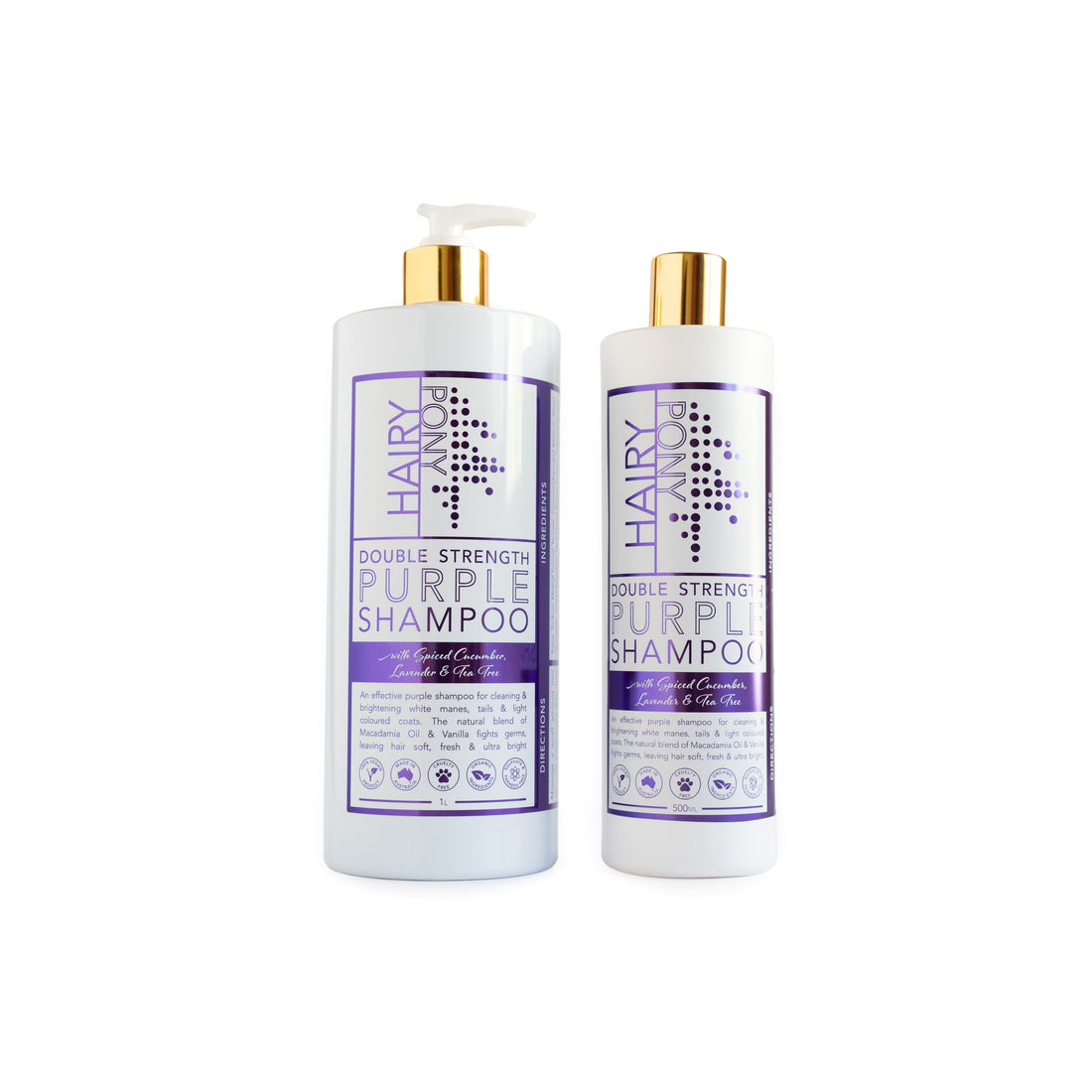 Hairy Pony Double Strength Purple Shampoo - Duo