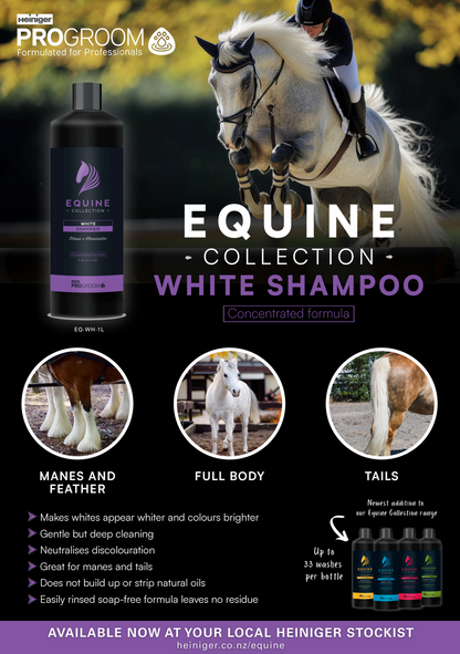 Heiniger Progroom Equine White Shampoo - 2