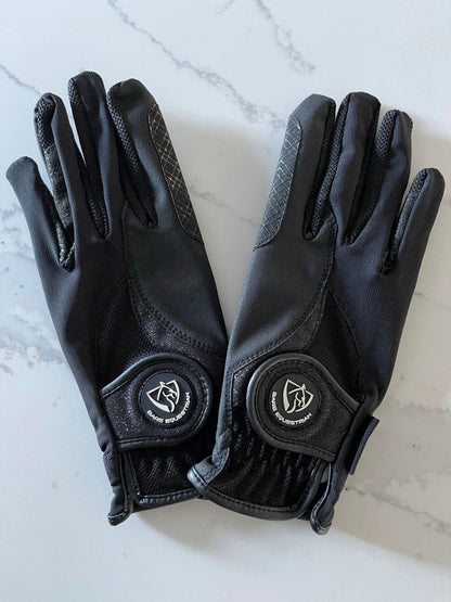 BARE Equestrian Pro Rider Mesh Grip Gloves