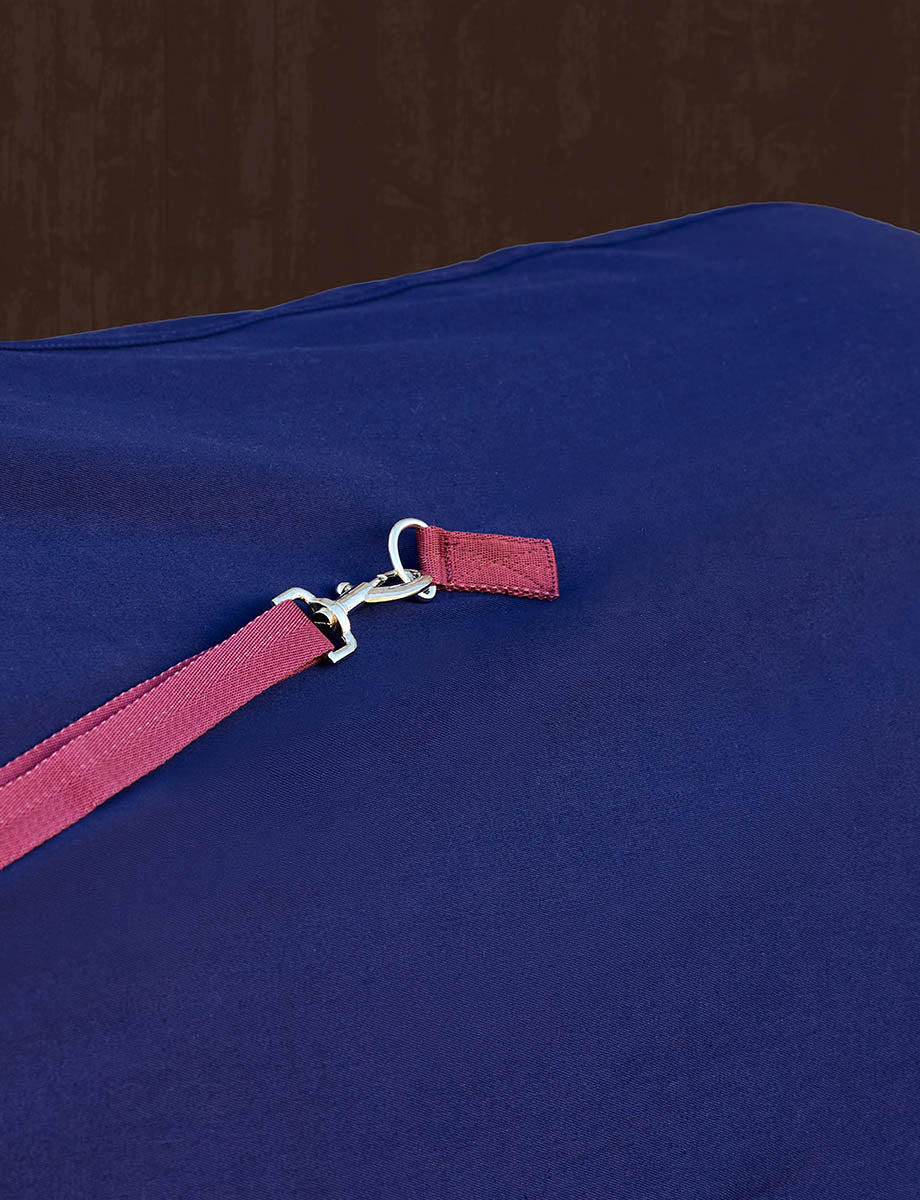 Weatherbeeta Show Sheet Hood - Navy/Burgundy detail 3