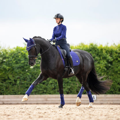 LeMieux Loire Classic Dressage Square Ink Blue lifestyle