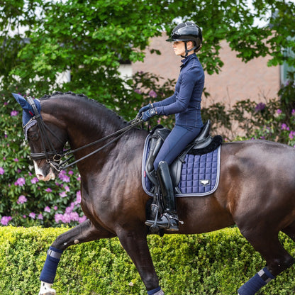 LeMieux Loire Classic Dressage Square Twilight Navy lifestyle