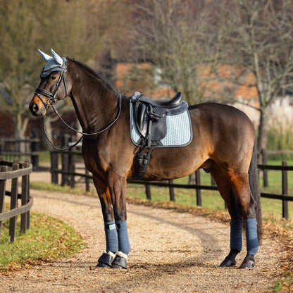 LeMieux Suede Dressage Square Glacier lifestyle