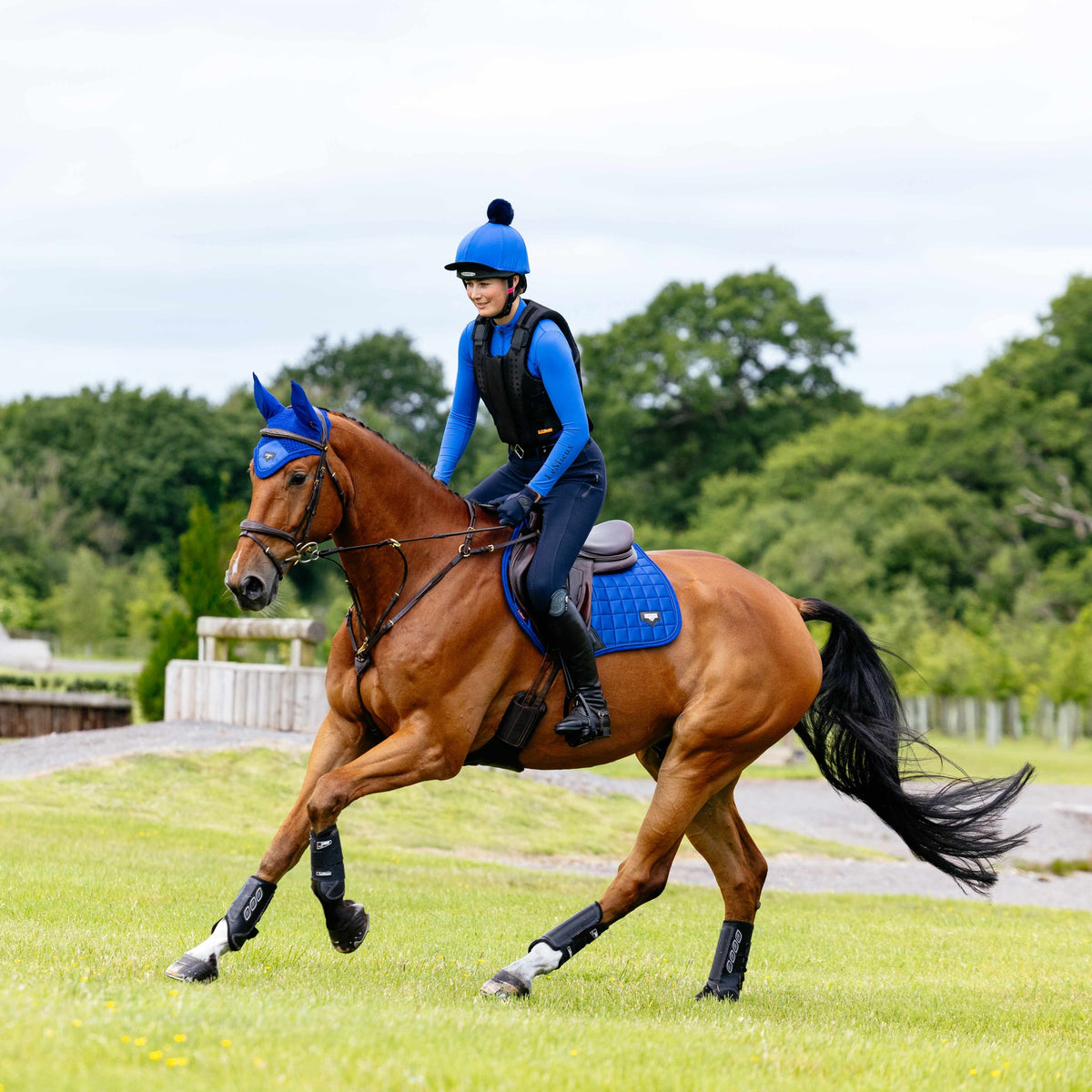 LeMieux Loire Classic Close Contact Square Benetton Blue lifestyle